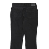 LEVI'S Womens 505 Regular Fit Straight Leg Denim Black W28 L27 Zip Cotton Blend