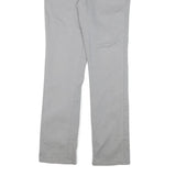CALVIN KLEIN Womens Cotton Blend Grey Slim Straight Trousers W29 L29 Stylish