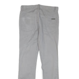 CALVIN KLEIN Womens Cotton Blend Grey Slim Straight Trousers W29 L29 Stylish