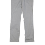 CALVIN KLEIN Womens Cotton Blend Grey Slim Straight Trousers W29 L29 Stylish