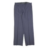 HAGO Womens Regular Fit Blue Trousers W30 L30 Zip Closure Classic Style