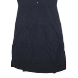 TOMMY HILFIGER Womens Navy Blue Day Cotton Blend Shirt Dress L Polo Casual