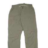 VAUDE Mens Regular Fit Zip Closure Polyester Blend Beige Trousers W27 L30