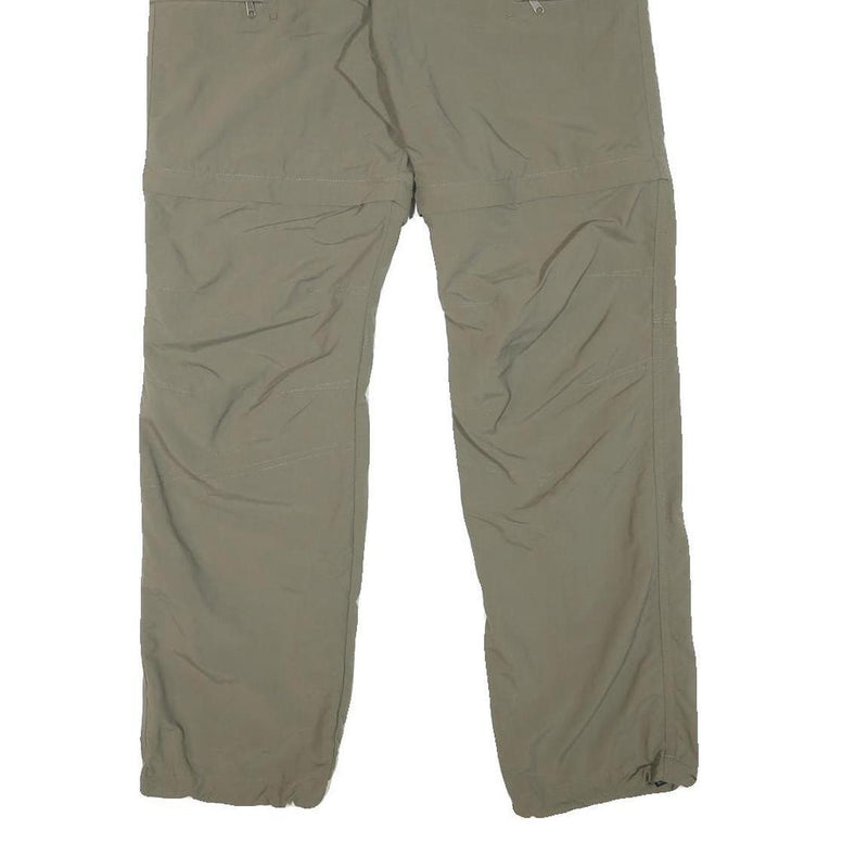 VAUDE Mens Regular Fit Zip Closure Polyester Blend Beige Trousers W27 L30