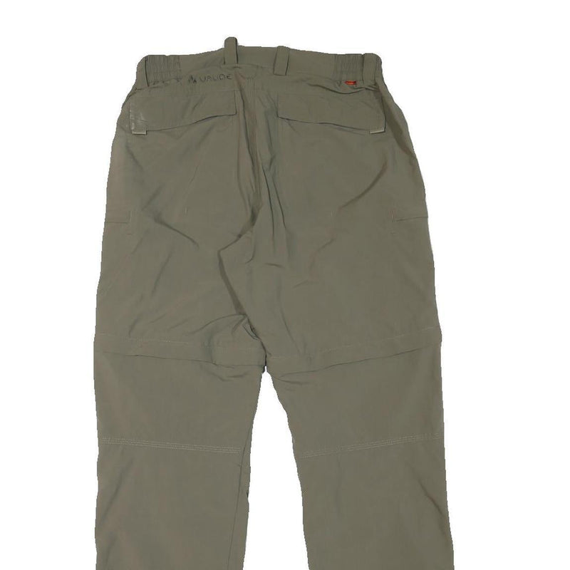 VAUDE Mens Regular Fit Zip Closure Polyester Blend Beige Trousers W27 L30