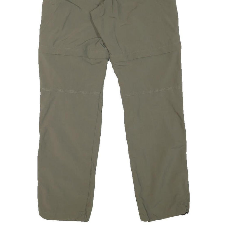 VAUDE Mens Regular Fit Zip Closure Polyester Blend Beige Trousers W27 L30