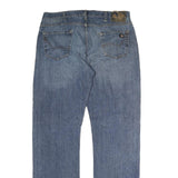 DICKIES Mens Regular Fit Straight Leg Denim Light Blue W38 L35 Zip Cotton Jeans