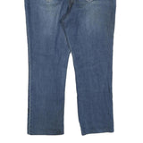 FADED GLORY Womens Regular Fit Blue Denim Jeans W36 L27 Embroidered Pocket