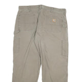 CARHARTT Mens Cotton Blend Beige Relaxed Straight Leg Trousers W38 L30 Workwear