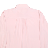 ALEXANDER Womens Pink Shirt Long Sleeve Collared Plain L Blouse Polyester