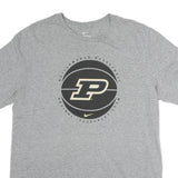 NIKE Mens Grey Purdue Boilermakers Basketball T-Shirt M Short Sleeve Crew Neck
