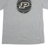 NIKE Mens Grey Purdue Boilermakers Basketball T-Shirt M Short Sleeve Crew Neck