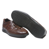 HOGAN Mens Leather Brown Lace-Up Trainers UK 6.5 Casual Shoes Comfortable