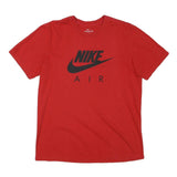 NIKE Mens Red Graphic T-Shirt M Short Sleeve Crew Neck Casual Sportswear