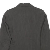 ZARA BASIC Womens Grey Jacket S Polyester Blend Tailored Button Closure Plain