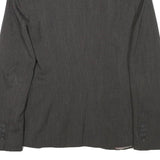 ZARA BASIC Womens Grey Jacket S Polyester Blend Tailored Button Closure Plain