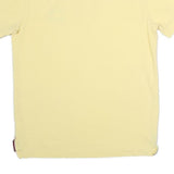 TOMMY HILFIGER Mens Yellow Short Sleeve Plain L Cotton Polo Shirt Flag Logo