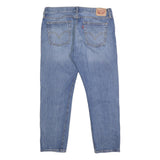 LEVI'S 501CT Mens Jeans Blue Slim Straight Denim Medium W34 L27 Distressed