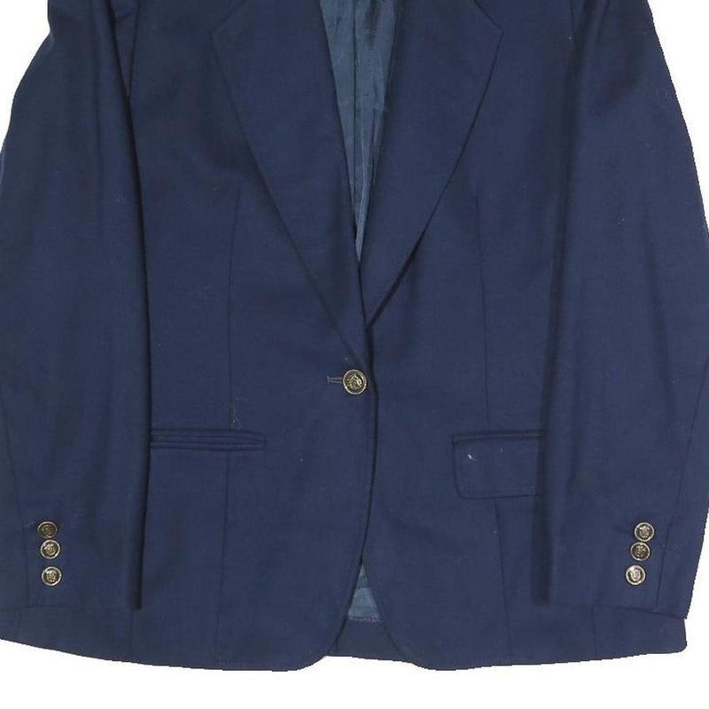 PENDLETON Womens Navy Wool Classic Jacket UK 10 Button Plain Elegant Tailored