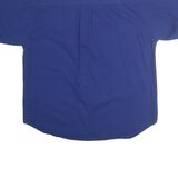 BUGLE BOY Mens Blue Cotton Shirt XL Classic Button-Down Short Sleeve Casual