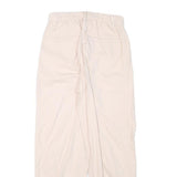LEVI'S Womens Cotton Blend Cream Relaxed Straight Trousers W24 L24 Casual