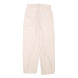 LEVI'S Womens Cotton Blend Cream Relaxed Straight Trousers W24 L24 Casual