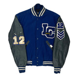 Sectional 9Th 100 Fly 2010, Sectional 6Th 100 Fly 2011 Holloway Varsity Jacket - Small Blue Leather