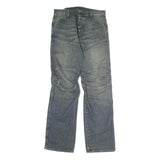 JETLAG AUTHORIZED Mens Jeans Blue Regular Straight Denim Stone Wash W36 L37