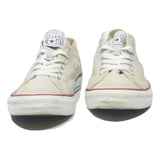 CONVERSE One Star Mens Low Top Trainers Beige Canvas UK 9.5 Casual Lace-Up Shoes