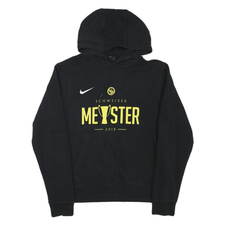 NIKE Mens Black Schweizer Meister 2018 Cotton Blend Pullover Hoodie M Sportswear