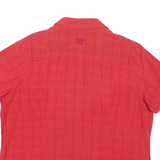 JACK WOLFSKIN Womens Red Cotton Blend Shirt 2XL Outdoor Casual Short Sleeve