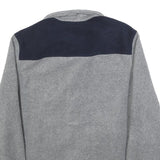 TOMMY HILFIGER Mens Grey & Navy Casual Zip Jacket M Polyester Plain Lightweight