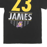 NBA Mens Black Los Angeles Lakers Lebron James T-Shirt M Short Sleeve Crew Neck