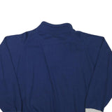 BIEDERMANN Mens Navy Blue Sweatshirt Collared M Cotton Blend Pullover Casual