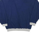 BIEDERMANN Mens Navy Blue Sweatshirt Collared M Cotton Blend Pullover Casual