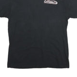 Mens Black Carrie Caruso Graphic T-Shirt M Short Sleeve Crew Neck Motor Racing