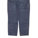 CARHARTT Mens Cotton Blend Navy Regular Straight Trousers W30 L26 Zip Casual