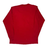 Tall Blank Fruit Of The Loom Single Stitch Long Sleeve T-Shirt - XL Red Cotton