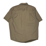 Wrangler Short Sleeve Shirt - Large Khaki Cotton