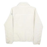 THE NORTH FACE Womens White Cream Zip Up Fleece Jacket M Polyester Soft Warm