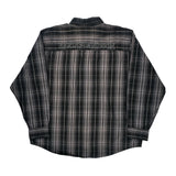 Harley Davidson Checked Shirt - 2XL Gray Cotton