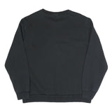 PUMA Mens Black Cotton Blend Crew Neck Sweatshirt L Logo Printed Sportswear