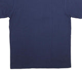 ADIDAS Mens Navy Blue Cotton Logo Graphic T-Shirt L Short Sleeve Crew Neck