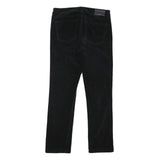 LAUREN RALPH LAUREN Womens Cotton Blend Black Regular Straight Trousers W30 L27