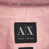 Armani Exchange Shirt - Large Pink Cotton