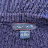 Gant Striped Sweater - Medium Navy Cotton