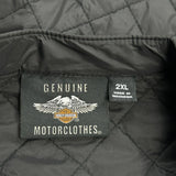 Harley Davidson Bomber Jacket - 2XL Black Polyester