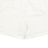 JOULES Womens White Casual Cotton Blend Shorts UK 14 W32 Summer Wear
