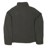 BURBERRY Womens Black Jacket UK 10 Polyester Blend Zip Plain Classic Fit