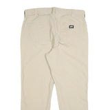 CAT Mens Cotton Blend Beige Regular Fit Straight Leg Trousers W36 L30 Durable